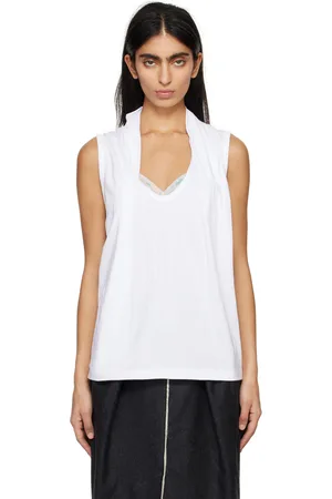DRIES VAN NOTEN White Layered Tank Top