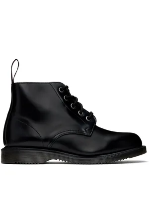 Dr. Martens Black Emmeline Smooth Lace Up Boots