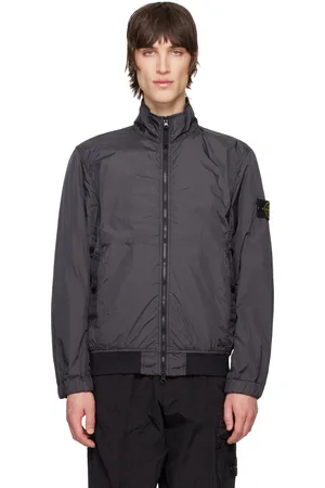 Stone Island Gray Crinkle Reps R-NY Jacket