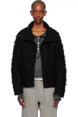 OPEN YY Black Loopy Knit Cardigan