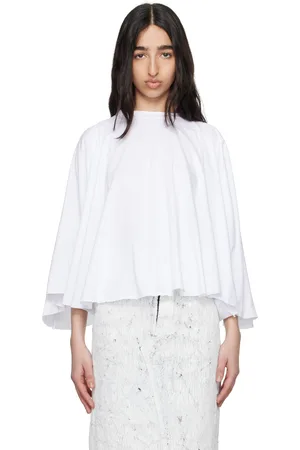 Maison Margiela White Basic Jersey Long-Sleeved T-shirt