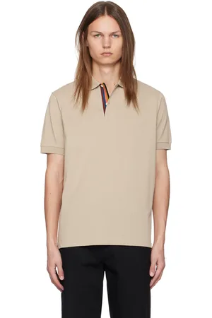 Paul Smith Tan Artist Stripe Placket Polo