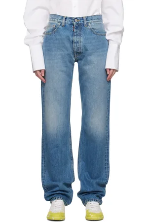 Maison Margiela Blue Straight-Leg Jeans