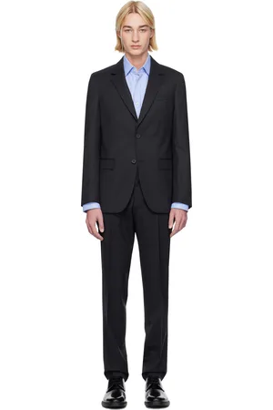 HUGO BOSS Navy Striped Suit