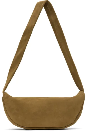St Agni SSENSE Exclusive Brown Soft Crescent Bag