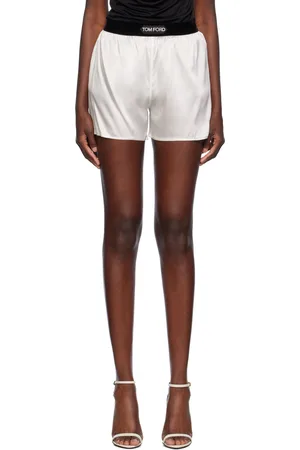 Tom Ford Off-White Stretch Silk Boxer Shorts