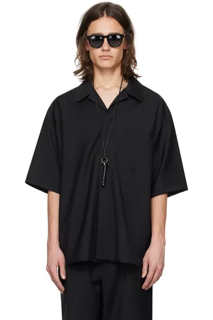 LOWNN Black Minimal Shirt