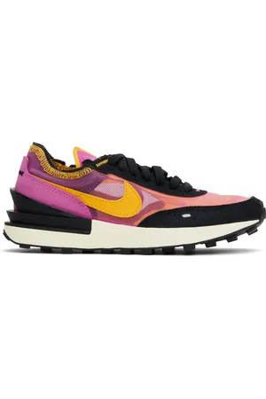 Nike Pink & Orange Waffle One Sneakers