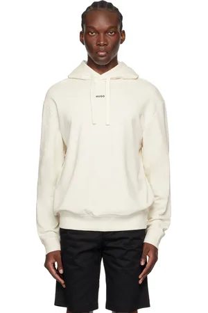 HUGO BOSS Off-White Bonded Hoodie