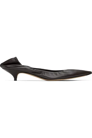The Row Brown Liisa Kitten Heels