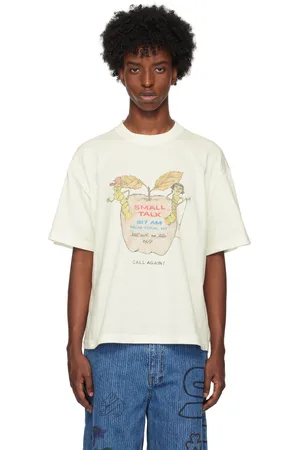 Small Talk SSENSE Exclusive White Hand-Drawn 