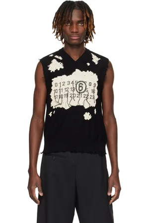 Maison Margiela Black Distressed Vest