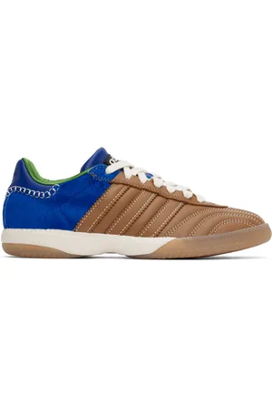WALES BONNER Brown & Blue adidas Originals Edition Pony Samba Millennium Sneakers