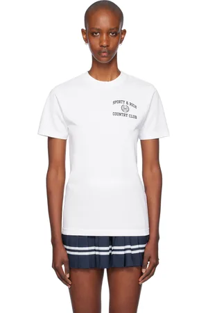 Sporty & Rich White Varsity Crest T-shirt