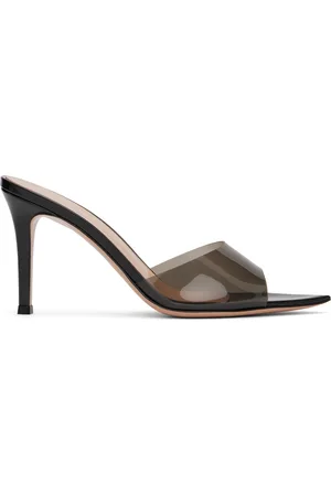 Gianvito Rossi Black Elle 85 Heeled Sandals