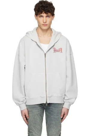 KSUBI Gray Fuego Ekcess Zip Thru Hoodie