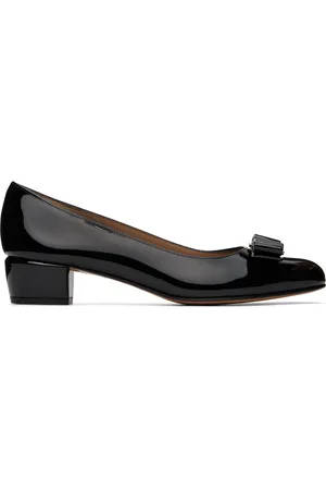 Salvatore Ferragamo Black Vara Heels