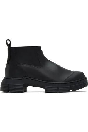 Ganni Black Crop City Boots