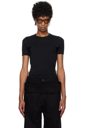 Courrèges Black Signature Contrast T-shirt