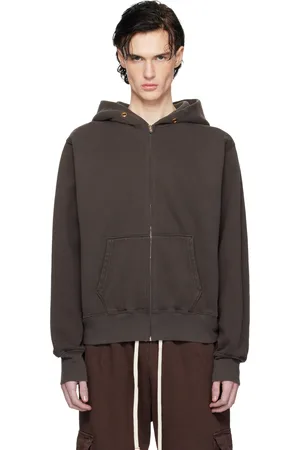 Les Tien Gray Heavyweight Zip Hoodie