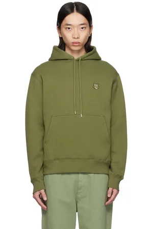 Maison Kitsuné Green Bold Fox Head Comfort Hoodie