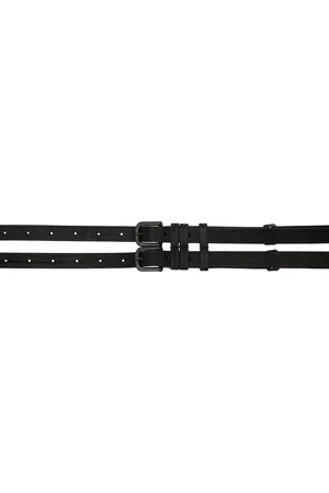 JULIUS Black Cow Skin Belt