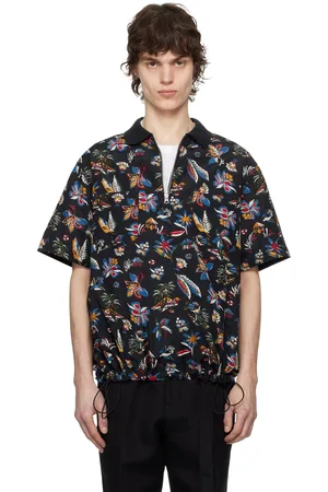 SACAI Multicolor Tropical Print Polo