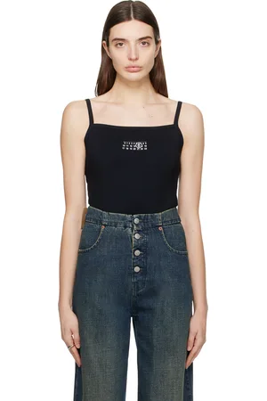 Maison Margiela Black Printed Bodysuit