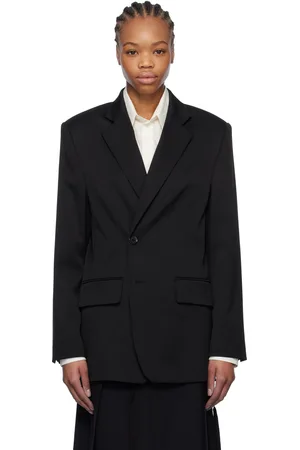 Maison Margiela Black Tailoring Wool Suit Blazer