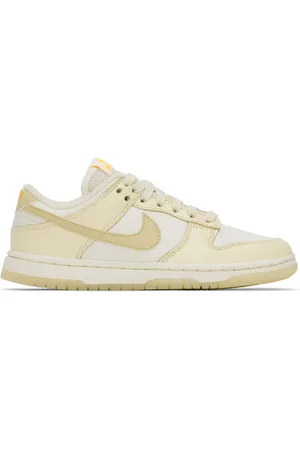 Nike Off-White & Yellow Dunk Low Sneakers