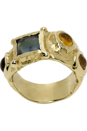 Mondo Mondo Gold Suede Ring