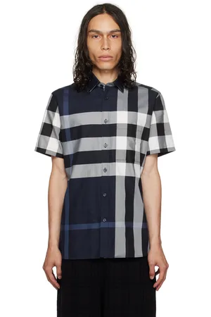 Burberry Navy Check Shirt