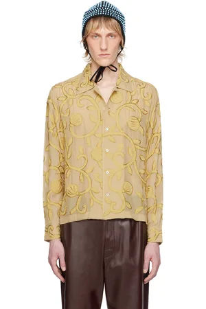 BODE Yellow Harlayne Shirt