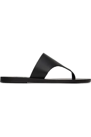 Ancient Greek Sandals Black Mera Sandals