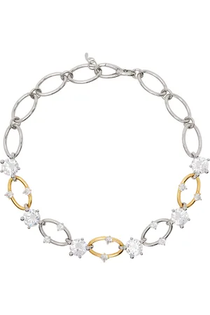 Panconesi Silver & Gold Diamanti Chain Necklace