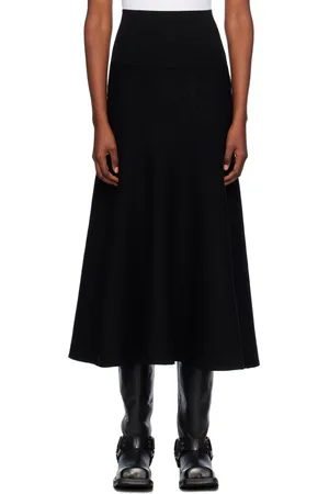The Frankie Shop Black Gabrielle Maxi Skirt