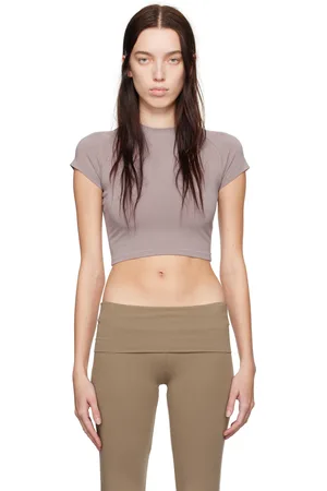 SKIMS Pink New Vintage Cropped Raglan T-shirt