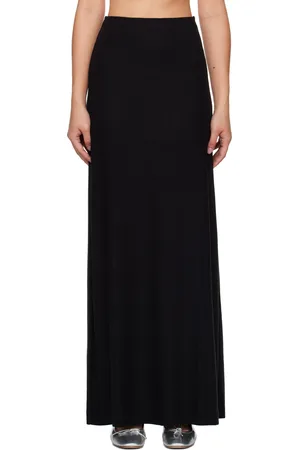 Leset Black Lauren High Waist Maxi Skirt