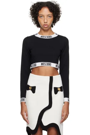 Moschino Black Jacquard Sweater