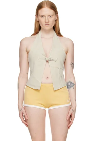 Gimaguas Beige Beverly Denim Tank Top