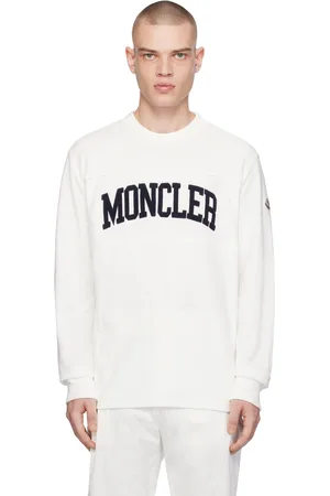Moncler White Embroidered Sweatshirt