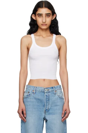 RE/DONE White Hanes Edition Tank Top