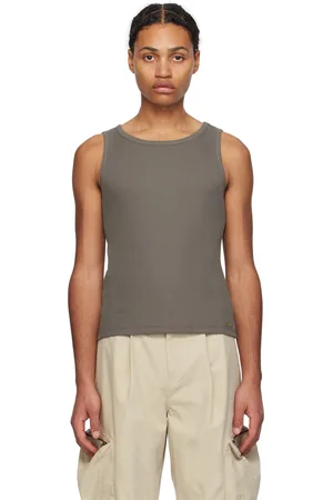 lesugiatelier Gray Cutout Tank Top