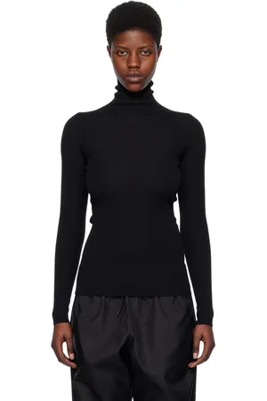 WARDROBE.NYC Black Ribbed Turtleneck