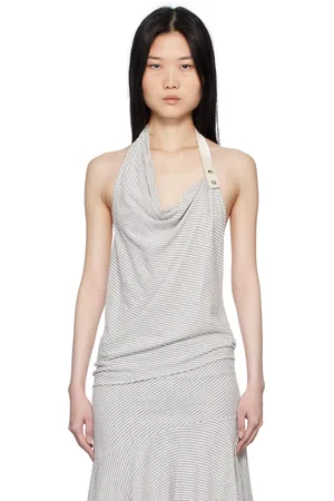 Belle Gray & White Miray Tank Top