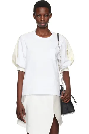 SACAI White Puff Sleeve T-Shirt