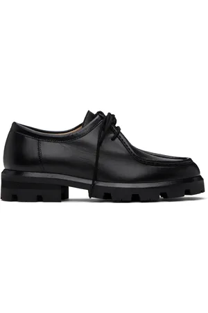 LEGRES Black Lace-Up Derbys