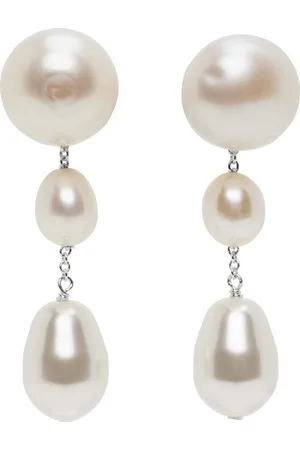 Sophie Buhai Silver & White Medium Eleanor Earrings