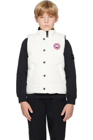 Canada Goose Kids White Vanier Down Vest