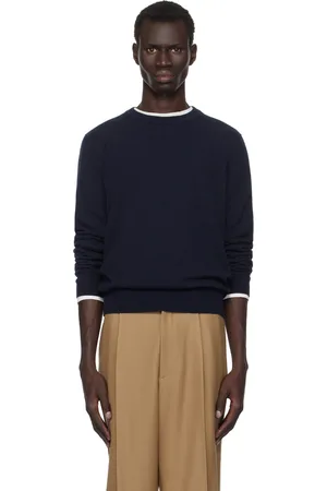 The Row Navy Benji Sweater